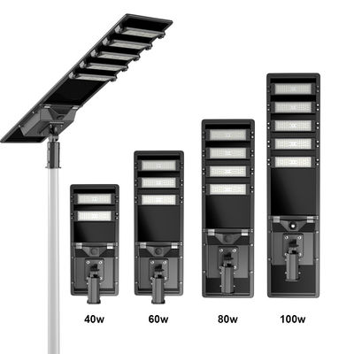 SMD5050 태양광 LED 거리 조명 운동 센서 원격 제어 60 와트 태양광 거리 조명